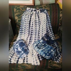 ladies skirt Tie Dye Hat And Purse Bundle